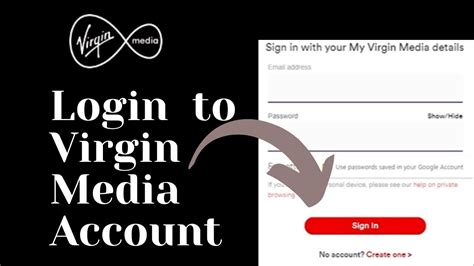 virgin media log in.